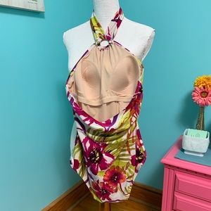 boutique Swim - NWOT floral one piece halter swim suit boutique Swim - NWOT floral one piece halter swim suit